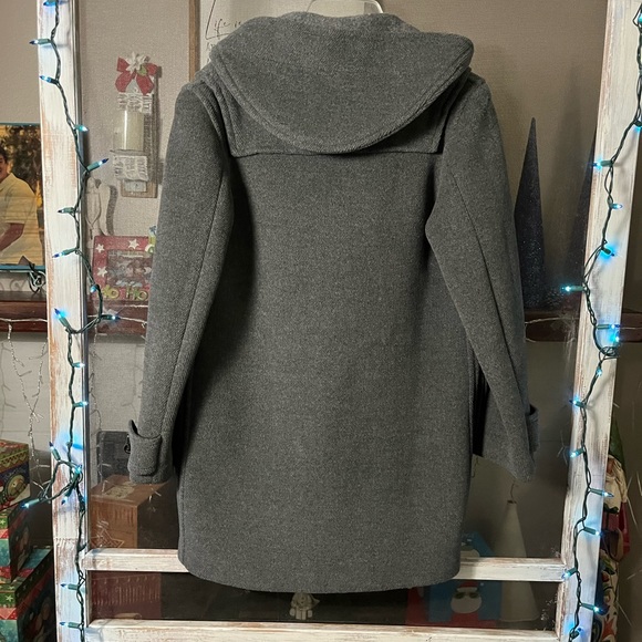 Burberry Toggle Grey Wool Coat - Picture 4 of 15